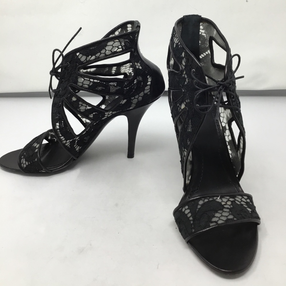 GIVENCHY LACE CAGE SANDALS